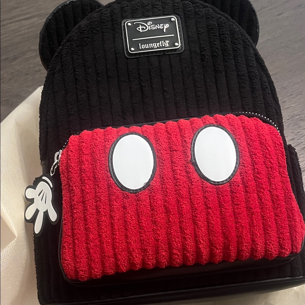 Loungefly Disney Mickey Mouse Backpack - Black and Red